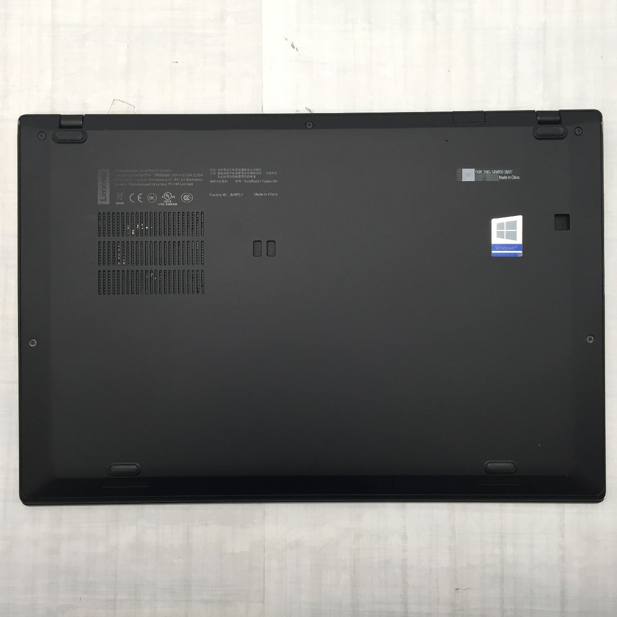 Lenovo ThinkPad X1 Carbon 20KG-S4WF00 Core i7 8550U 1.80GHz/16GB/250GB(SSD) 〔B0426〕_画像9