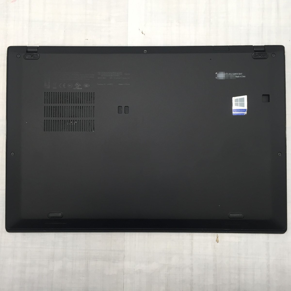 Lenovo ThinkPad X1 Carbon 20KG-S4WF00 Core i7 8550U 1.80GHz/16GB/250GB(NVMe) 〔B0507〕_画像9