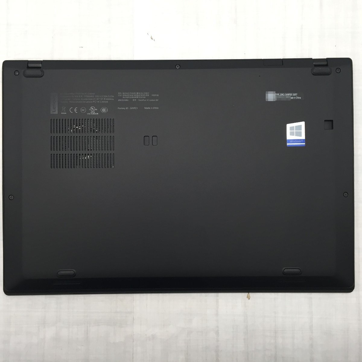 Lenovo ThinkPad X1 Carbon 20KG-S4WF00 Core i7 8550U 1.80GHz/16GB/250GB(NVMe) 〔B0428〕_画像9