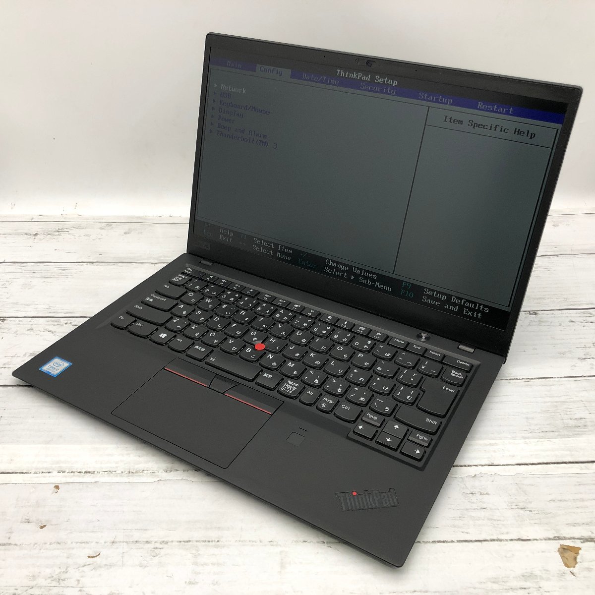 Lenovo ThinkPad X1 Carbon 20KG-S4WF00 Core i7 8550U 1.80GHz/16GB/250GB(SSD) 〔0207N05〕_画像1