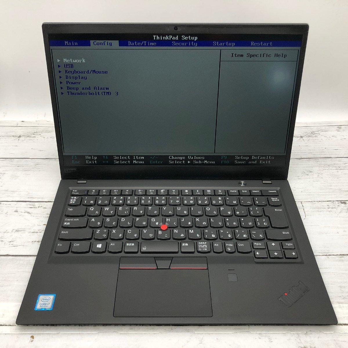 Lenovo ThinkPad X1 Carbon 20KG-S4WF00 Core i7 8550U 1.80GHz/16GB/250GB(SSD) 〔0207N05〕_画像2