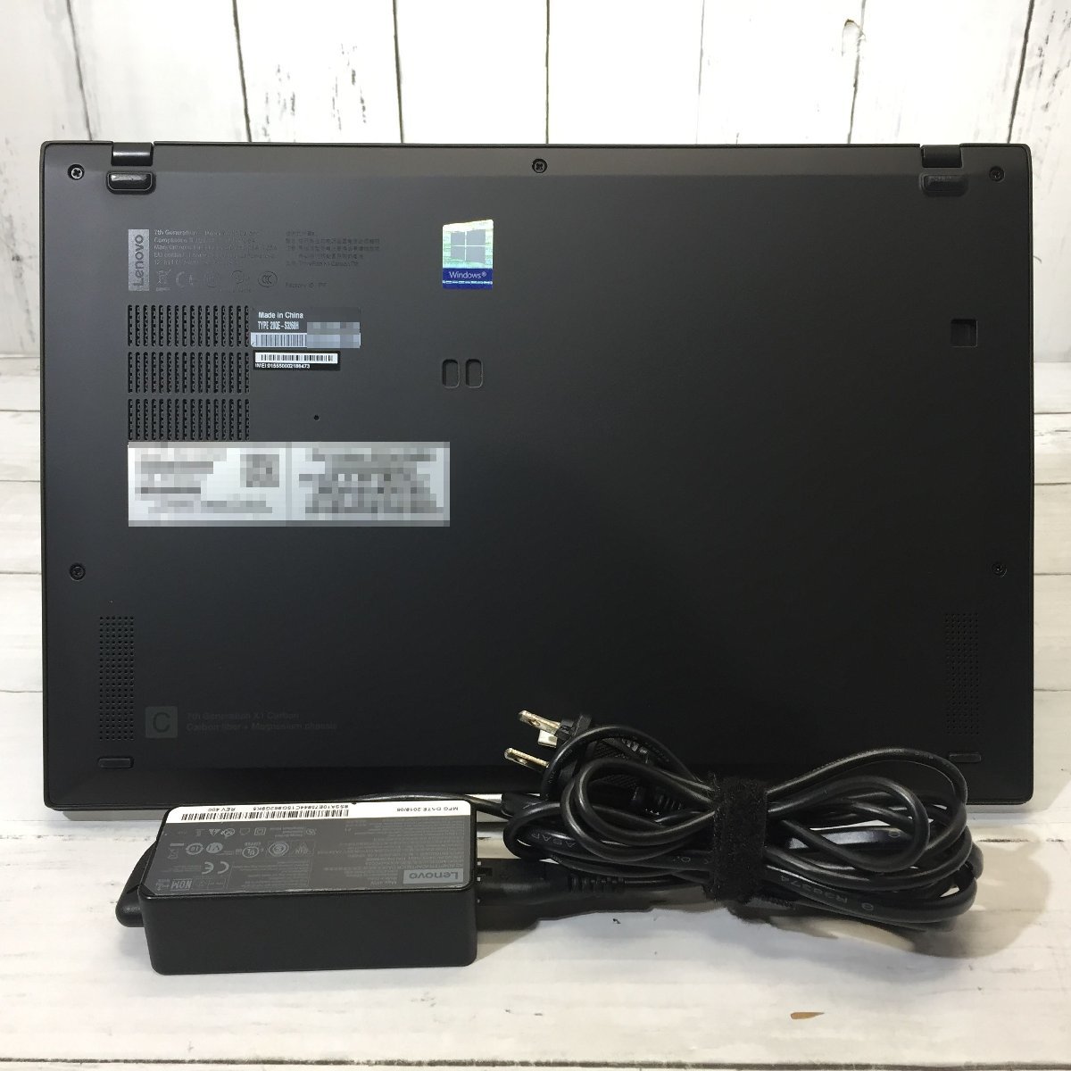 Lenovo ThinkPad X1 Carbon 20QE-S3260H Core i7 8665U 1.90GHz/16GB/512GB(NVMe) 〔A0719〕_画像9