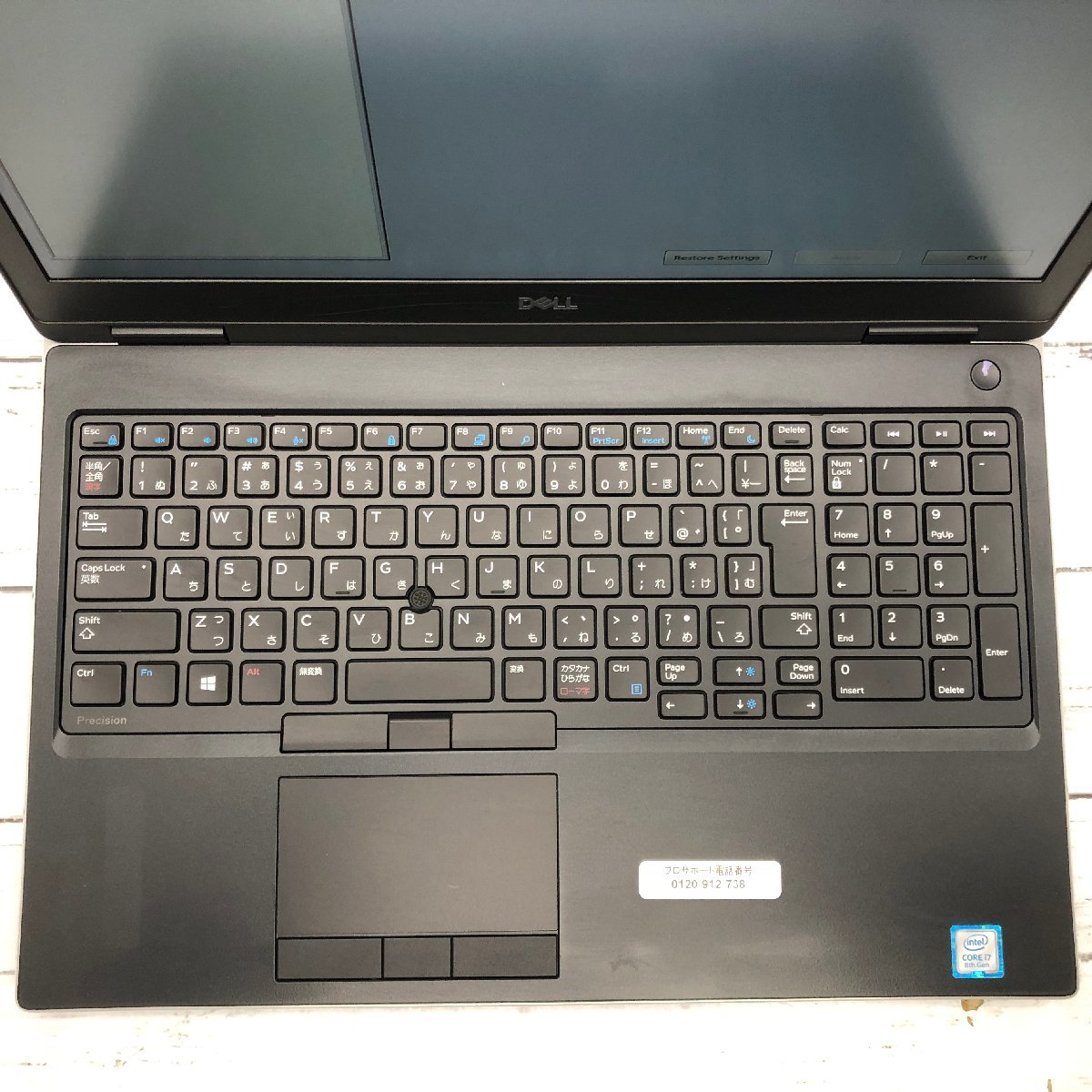 DELL Precision 7530 Core i7 8750H 2.20GHz/32GB/512GB(NVMe) 〔B0301〕_画像3