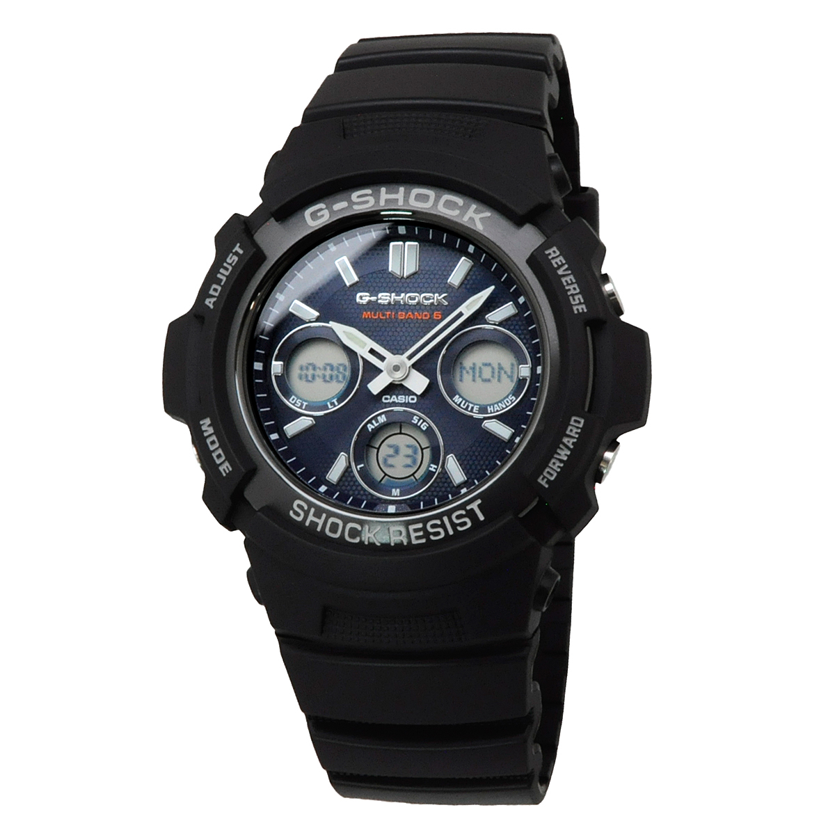 CASIO Casio wristwatch men's G-SHOCK G shock foreign model radio wave solar multiband 6 AWG-M100SB-2A