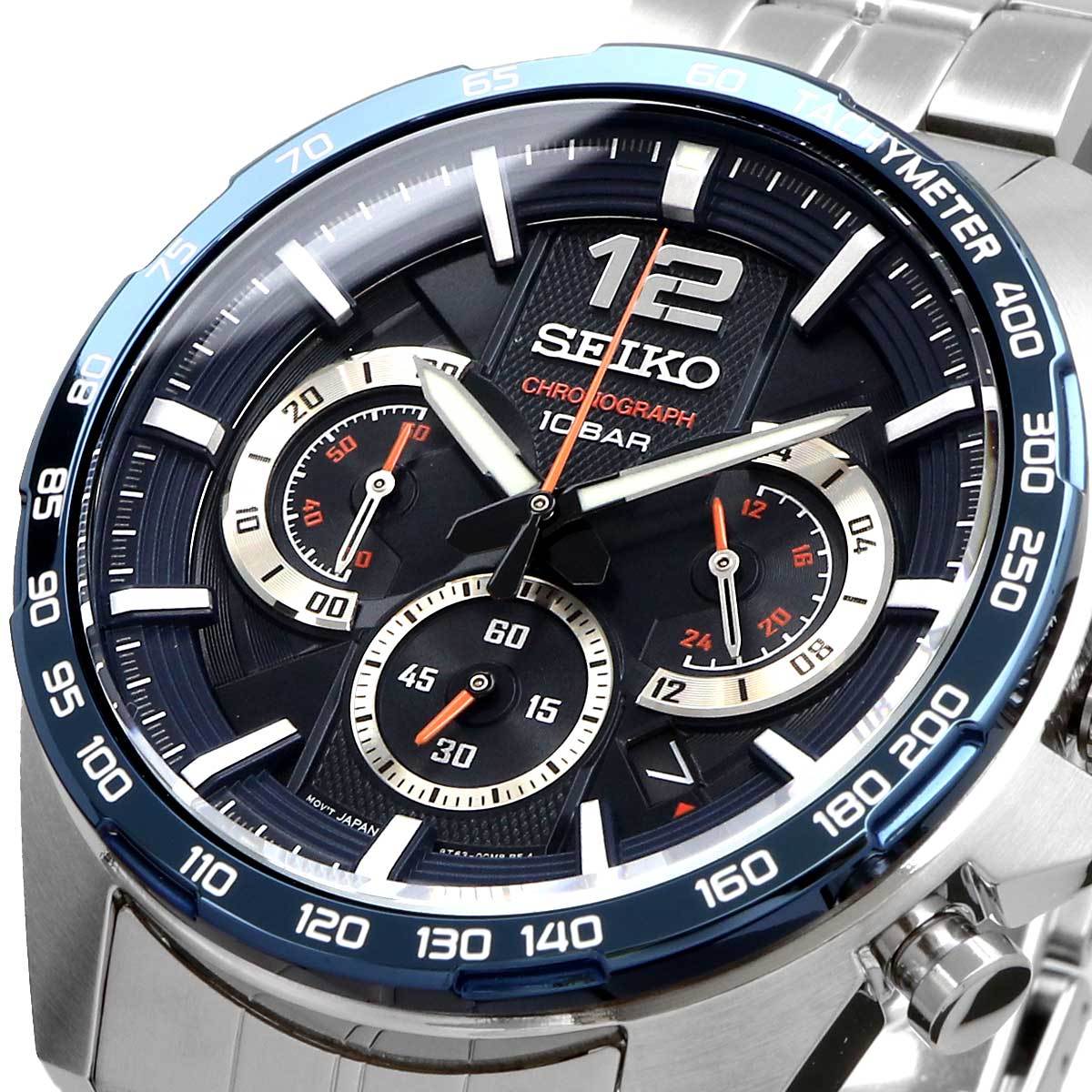 SEIKO セイコー 腕時計 メンズ 海外モデル クロノグラフ ビジネス カジュアル SSB345P1