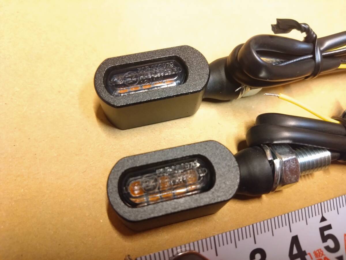 Drag Specialties ドラッグスペシャリティーズ LED Marker Lights ウインカー２個 未使用品 綺麗！車検対応！50R002979 E4 HAS-1992E LED_画像2