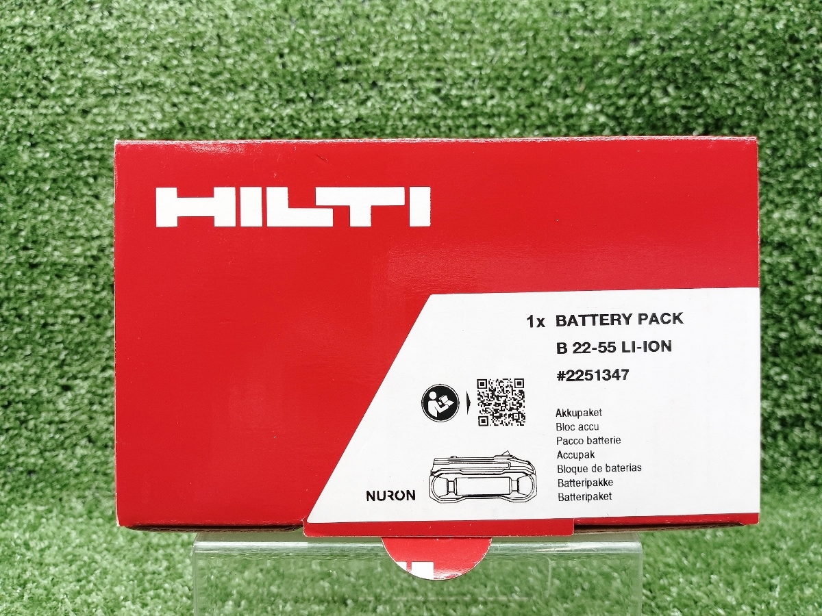 未使用 HILTI ヒルティ NURON バッテリーパック リチウムイオン B22-55 ①