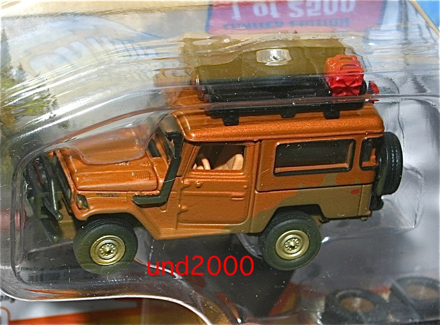 2500 автомобилей ограниченного выпуска Johnny Lightning 1/64 1980 Toyota Land Cruiser & прицеп медь Toyota Land Cruiser FJ40 Johnny Lightning 