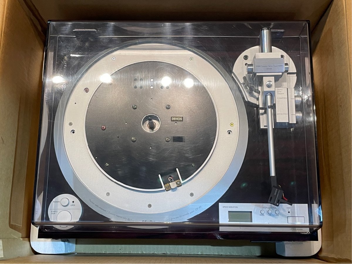 レコードプレーヤー DENON DP-59L ウエイト2種/輸送ネジ/元箱等付属 当社メンテ/調整済品 Audio Station_画像10