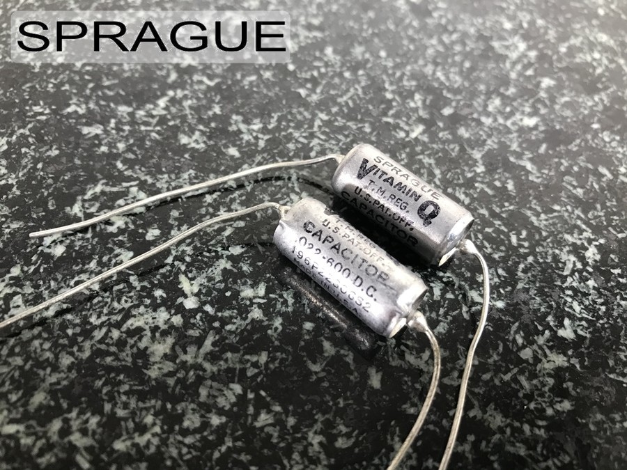 未使用 保管品 SPRAGUE スプラグ VITAMIN Q 0.022μF 600V コンデンサー 2個の画像1