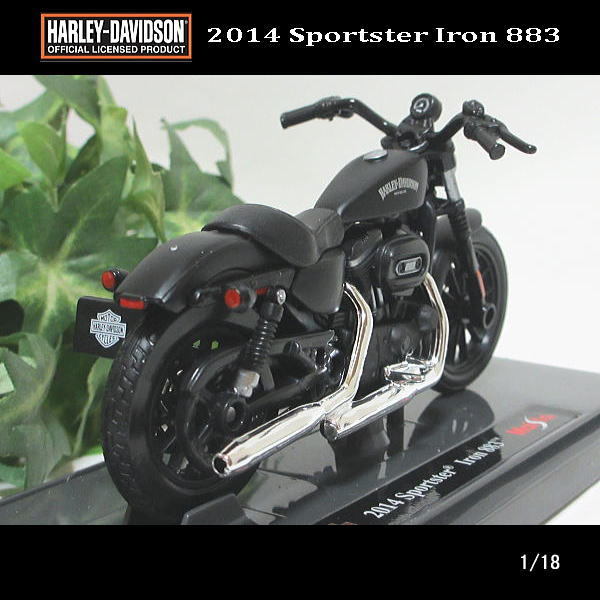 1/18ハーレーダビッドソン/2014 Sportster Iron 883(ブラック)/MAISTO/マイスト/バイクの画像4