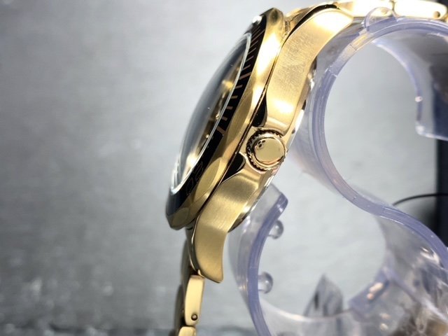 新品 TECHNOS テクノス 腕時計 正規品 アナログ腕時計 クオーツ カレンダー 10気圧防水 ステンレス シンプル ゴールド ブラック プレゼント_画像5