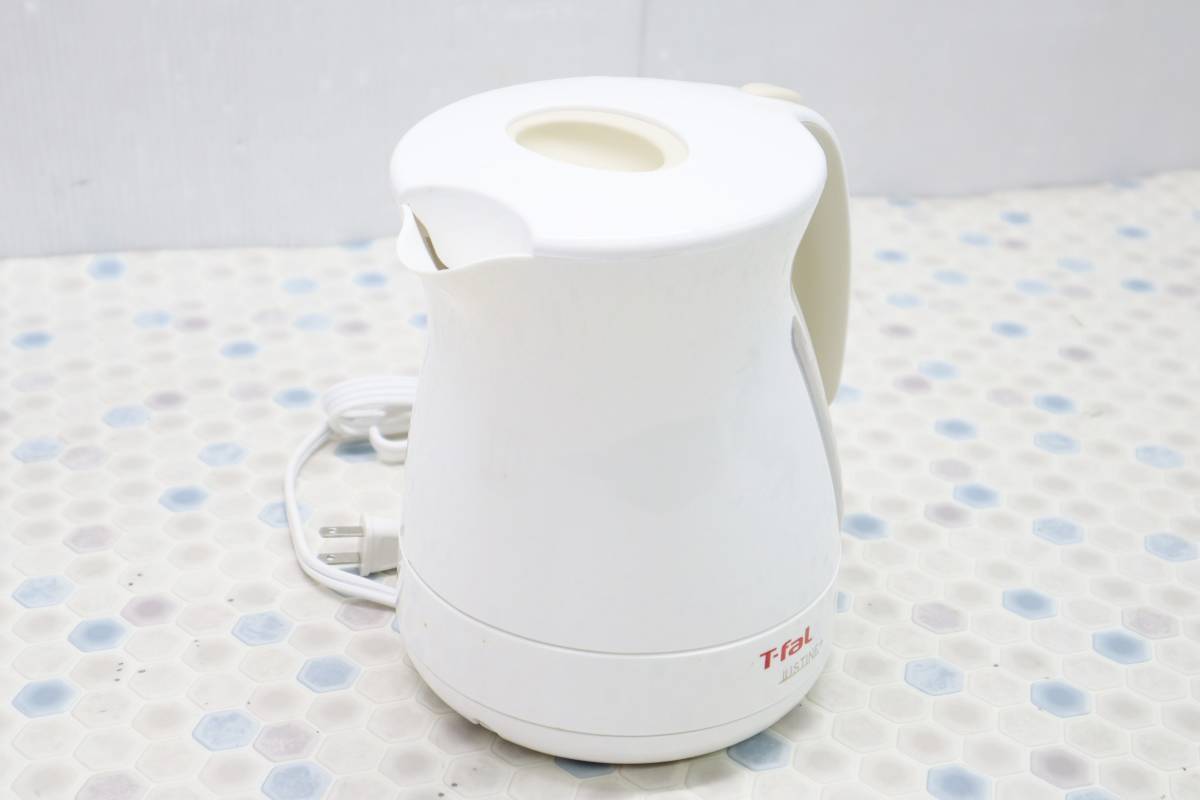 ◆USED 動作品 1.2L｜電気ケトル｜ティファール T-fal KO34 ｜ 家庭用 湯沸かし ホワイト 素早く ジャスティンプラスサーブル■O7044_画像3