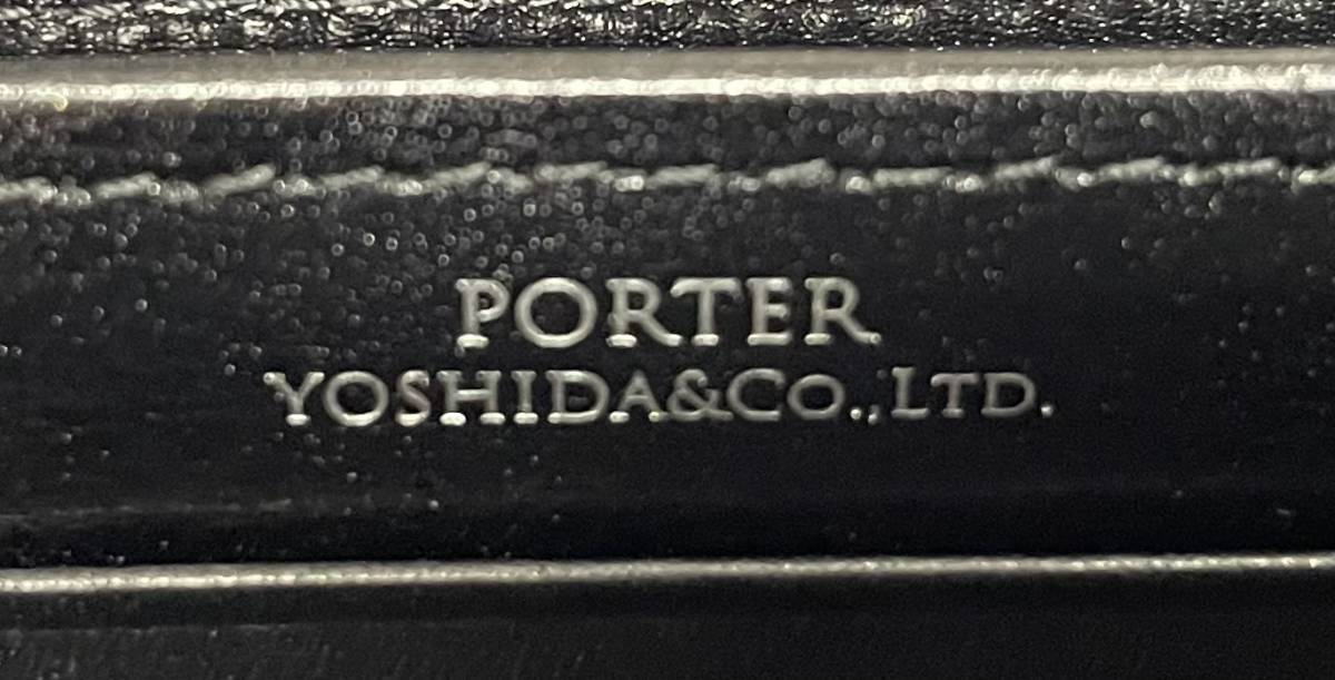 PORTER PLUME ポータープリュム 吉田 吉田かばん 革 長財布 ロング ウォレット レザー 財布 黒 注目 ９９円スタート_画像6