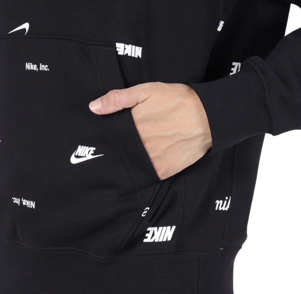 [ new goods regular goods ] Nike NIKE Parker pants top and bottom set L pull over setup black black reverse side nappy 