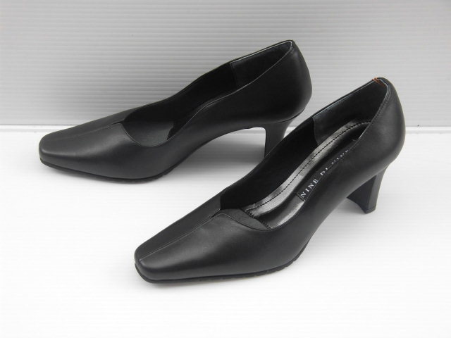 SALL スモールサイズ 21.5 NINE DE NINE 7800 黒 ナインデナイン 本革 日本製 婦人 靴 レディース 就職活動 冠婚葬祭 フォーマル パンプス