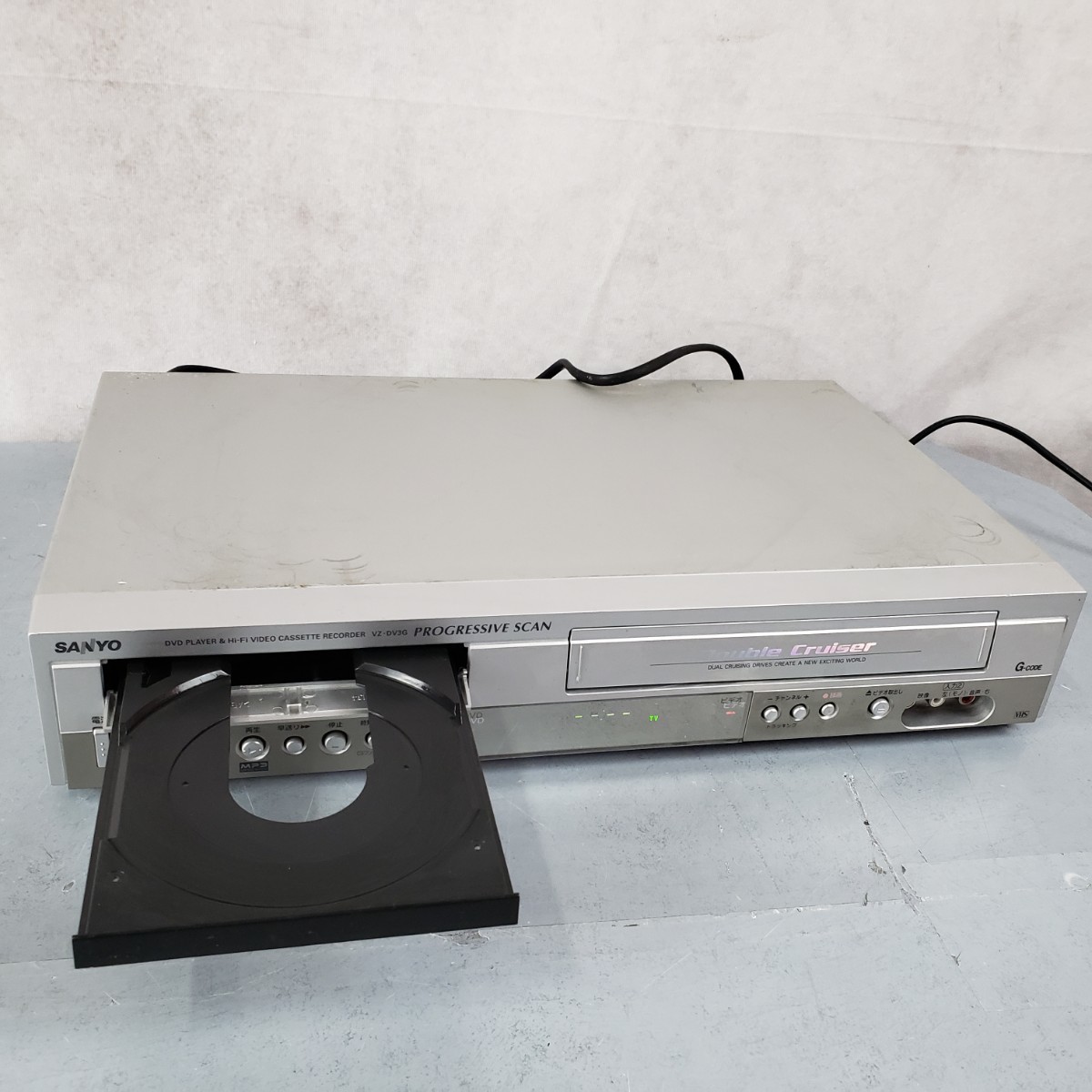 SANYO サンヨー DVDプレーヤー 一体型ビデオテープレコーダー VZ-DV3G 2004年製の画像2