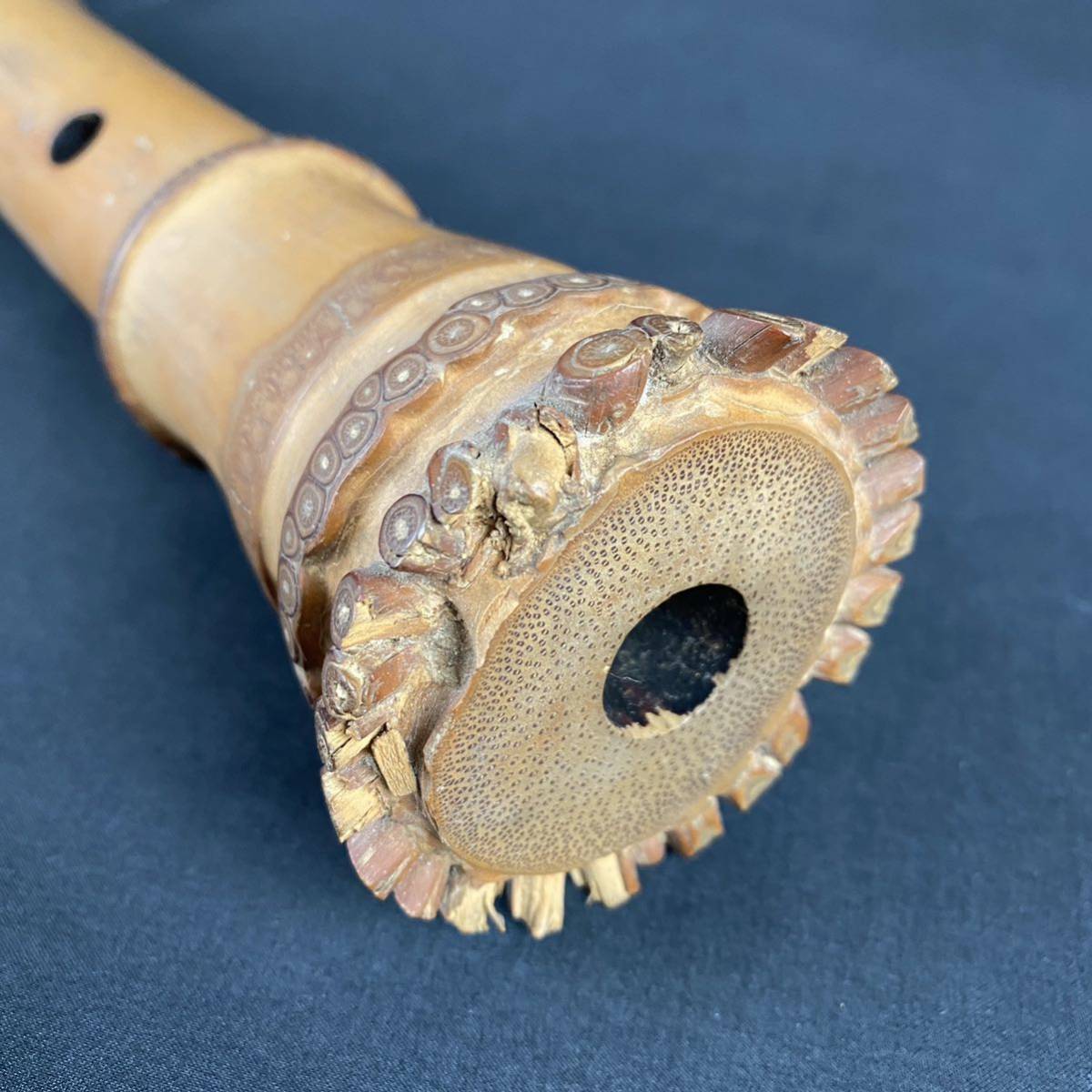  сякухати . осень печать 54.5cm традиционные японские музыкальные инструменты деревянный духовой инструмент длина дудка 