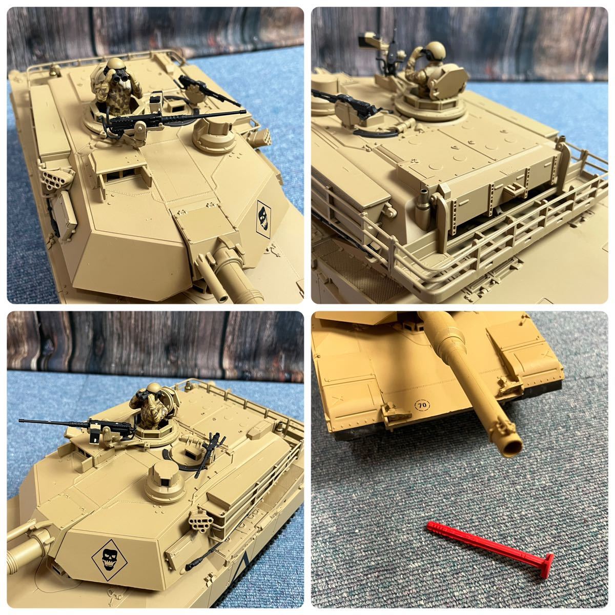 東京マルイ RC バトルタンク M1A2 エイブラムス ABRAMS ラジコン アメリカ軍主力戦車 サンドカラー仕様 動作未確認_画像4