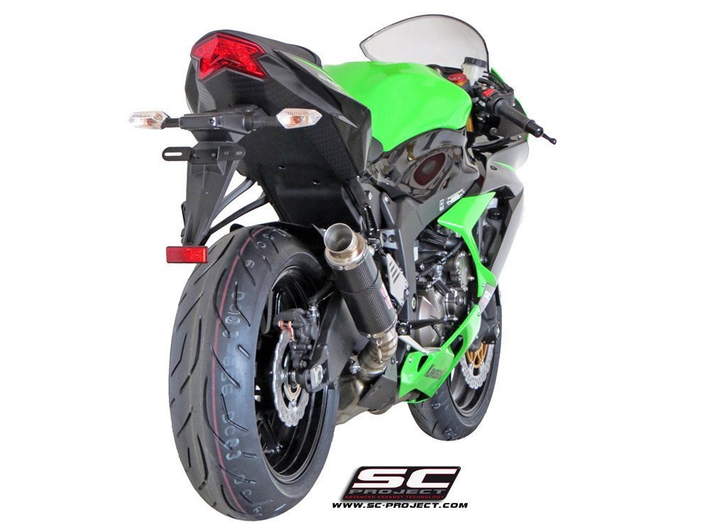 【国内在庫】SC-PROJECT SCプロジェクト GP M2スリップオンサイレンサー KAWASAKI カワサキ NINJA ニンジャ ZX-6R 636 '13-17_画像4