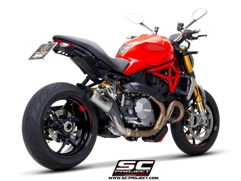 【国内在庫】SC-PROJECT SCプロジェクト CR-Tサイレンサー & フルチタンリンクパイプ MONSTER 1200 S / R '17-21 DUCATI ドゥカティ_画像2