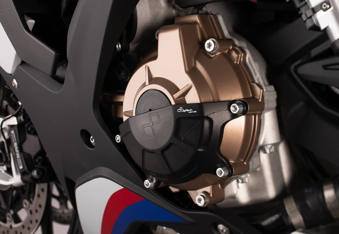 【国内在庫】LighTech ライテック アルミニウムプロテクション ジェネレーターカバー ブラック 黒 BMW S1000RR '19-23 / S1000R '21-23 ★_画像1