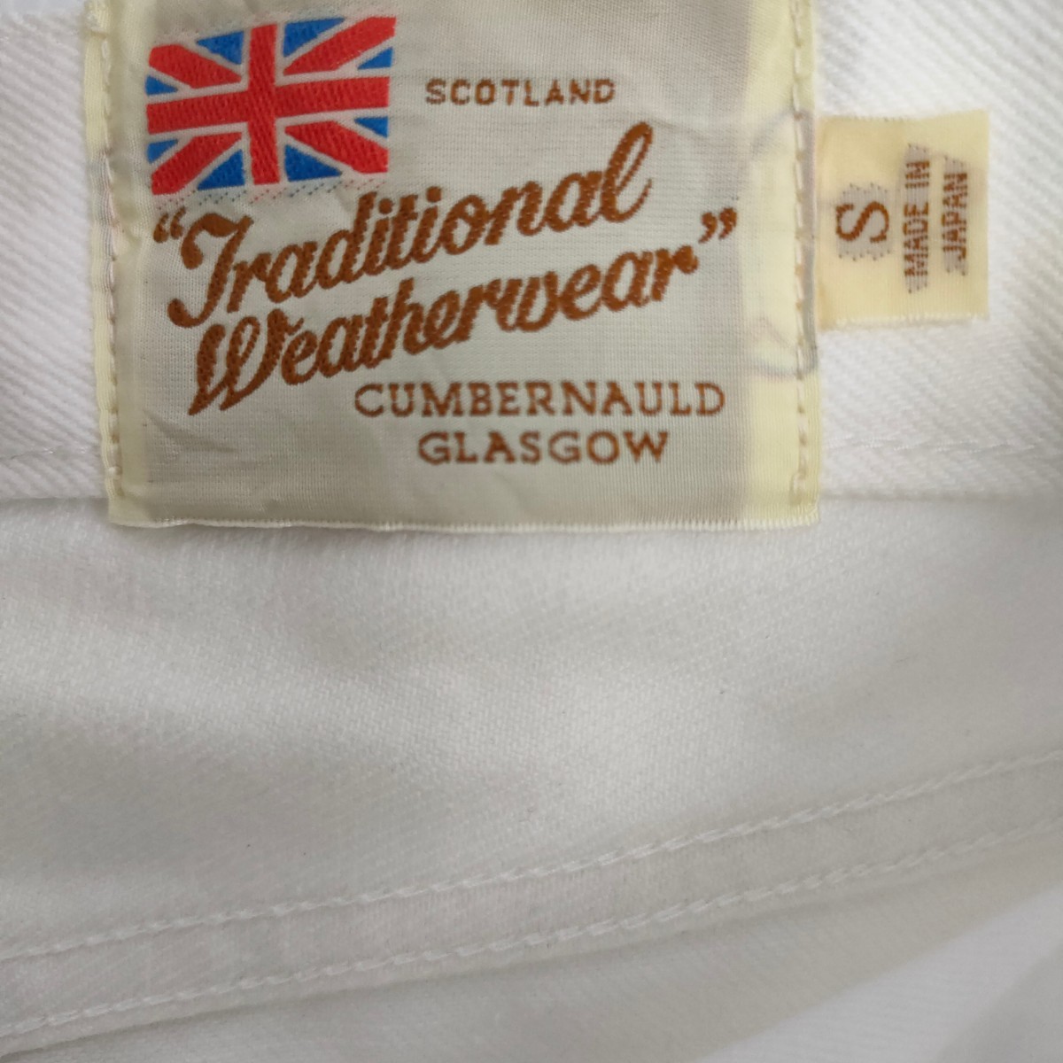 Traditional Weatherwear /トラディショナルウェザーウェア レディース デニムパンツ ホワイト Sサイズ マッキントッシュ I-3544_画像6