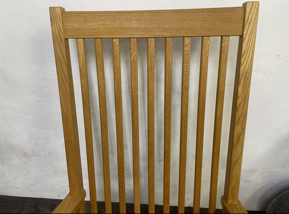 受注生産　北欧 ロッキング チェア イス 揺れ椅子 木製 インテリア 家具　参考価格２２万円_画像4