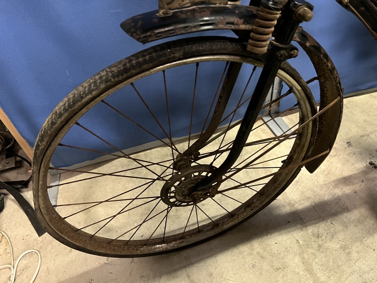 博物館級！自転車バイク 敷島 シキシマ号　昭和レトロ 1955年頃 板垣 サンライト SMR-26 60㏄ 自転車バイク 敷島 シキシマ号 実用車 現状品_画像5