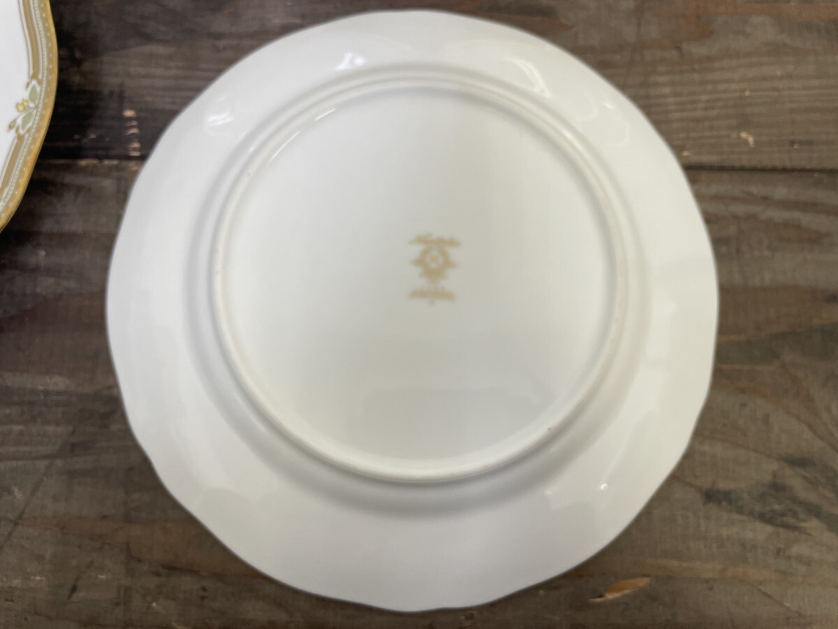 Noritake ノリタケ コンテッサ CONTESSA 1485 約25cmプレート 10枚セット 洋食器 盛り皿 ケーキ皿 金縁_画像6