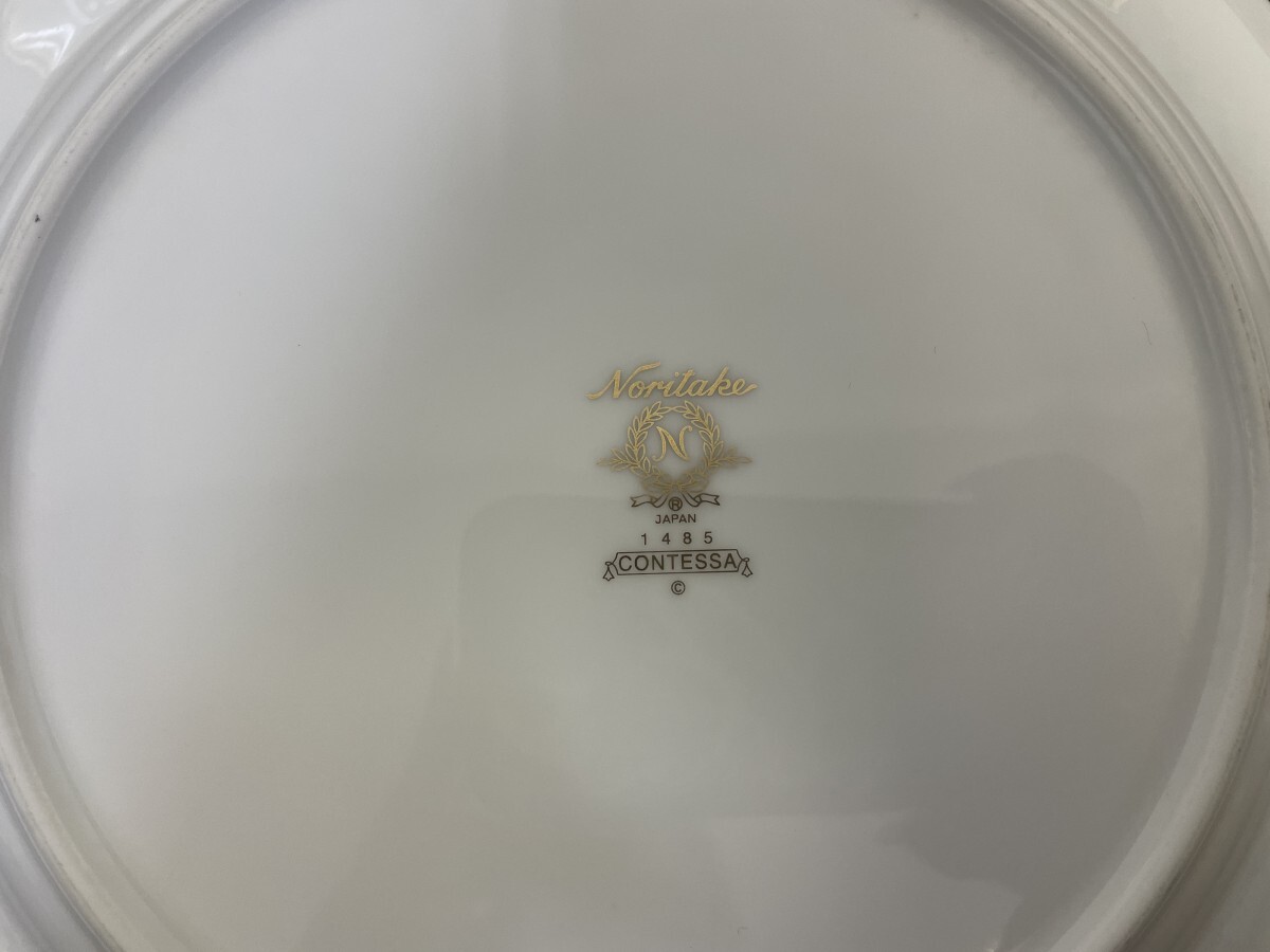 Noritake ノリタケ コンテッサ CONTESSA 1485 約23.5cmプレート 15枚セット 洋食器 盛り皿 ケーキ皿 金縁 (1)_画像5