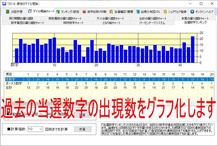 【試用可】最強のゲイル理論で予想する☆ロト６ソフト_画像5