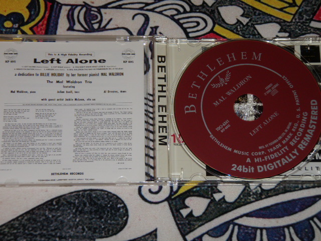 ◆ CD JAZZ Left Alone マル・ウォルドロン Mal Waldron 国内版 ◆_画像2