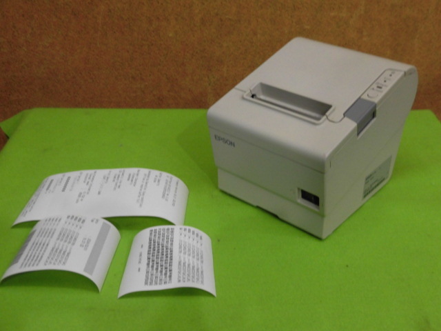 [A18931] EPSON TM-T88V サーマルレシートプリンタ USB接続 ◎簡易チェック済み 印字OK ▼ACアダプタなし_画像1