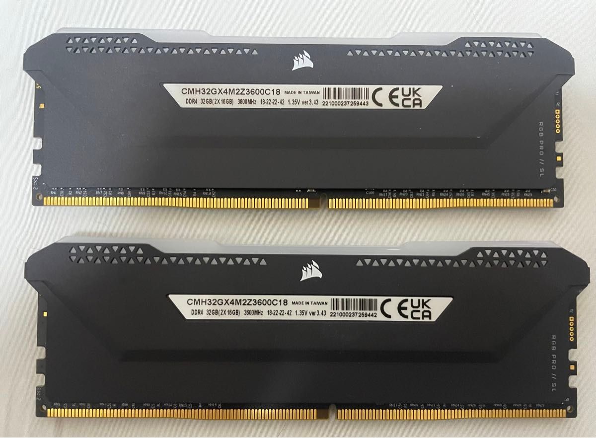 Corsair DDR4-3600 VENGANCE 32GB [16GB×2枚] CMH32GX4M2D3600C18
