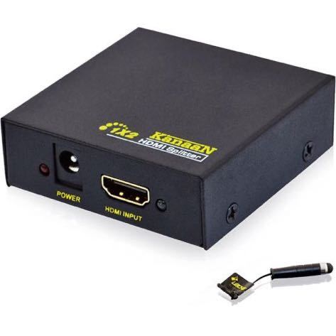 KanaaN HDMIスプリッター 1入力2出力 4k対応 Y-アダプタ 2160p Full UHD/ HD 1.4b 2-fach / 2-portの画像1
