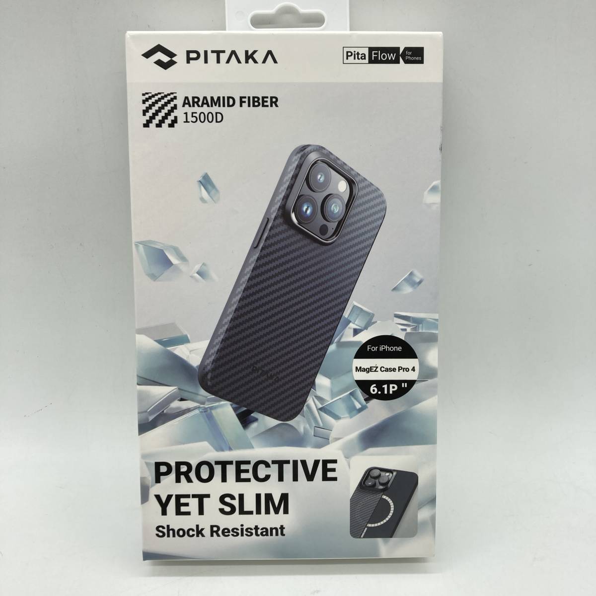 PITAKA iPhone 15 Pro用 ケース 1500Dアラミド繊維 /Y15413-P2_画像6