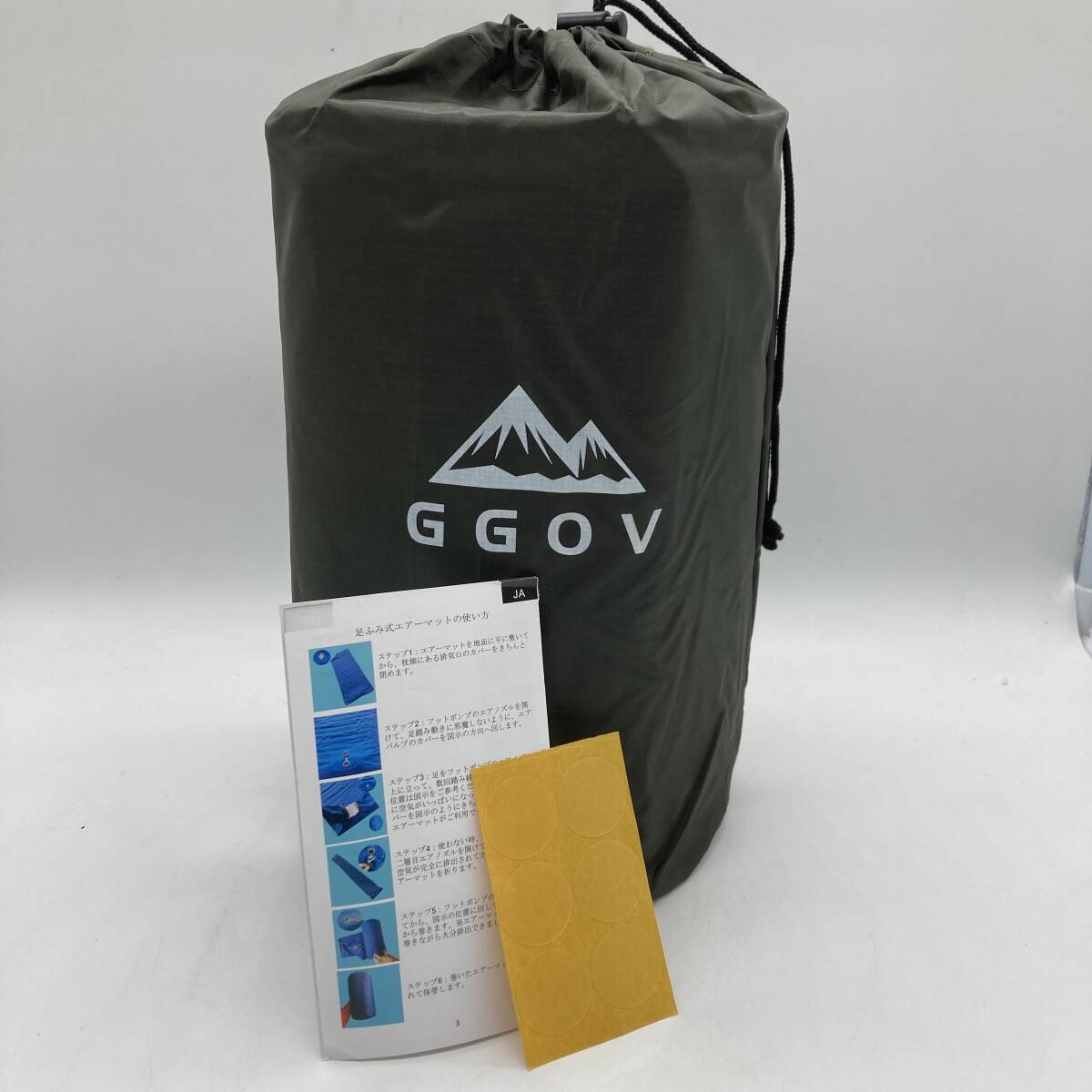 【未検品】GGOV エアーマット キャンプ用 耐荷重350kg キャンプ/登山/車中/ツーリング/運動会/お花見/ピクニック/海水浴/宿泊用/Y15750-K3_画像1