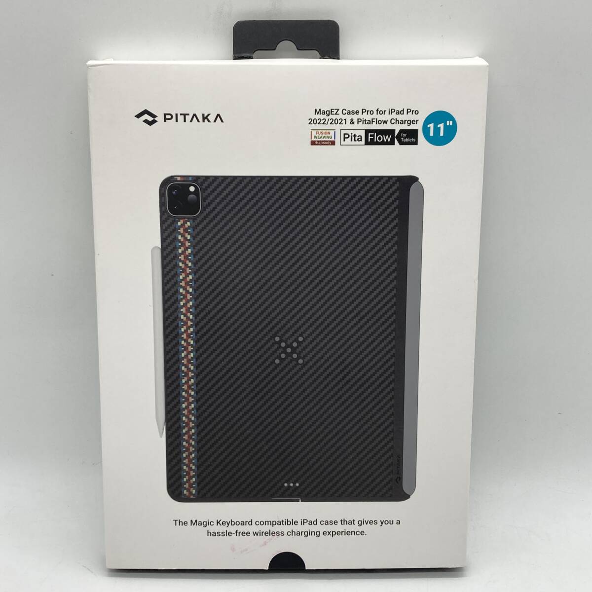 【未検品】PITAKA 2022/2021 iPad Pro 11インチ ケース ワイヤレスのように充電可能 MagEZ Case Pro 1500D ラプソディ /Y15941-G1_画像8