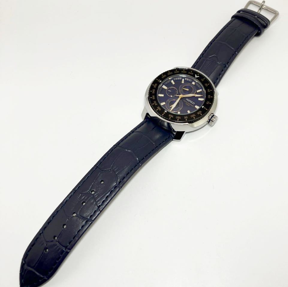美品☆電池新品☆送料込☆セイコー SEIKO ワイアード WIRED クロノグラフ メンズ腕時計 ブルー 回転ベゼル ツナ缶 VH67-KCC0 AGAT418 美品☆電池新品☆送料込☆セイコー SEIKO ワイアード WIRED クロノグラフ メンズ腕時計 ブルー 回転ベゼル ツナ缶 VH67-KCC0 AGAT418