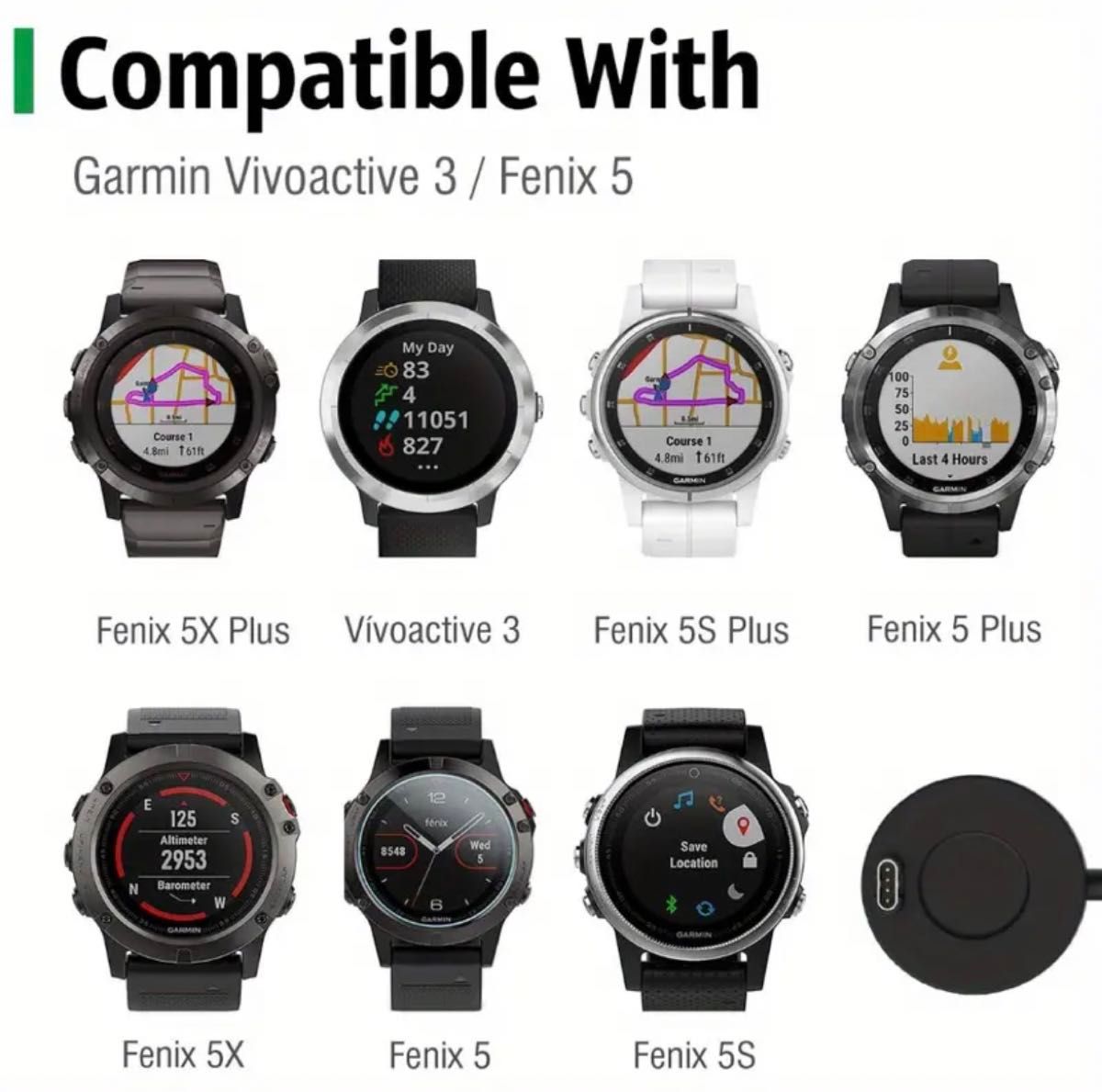 ガーミン用充電ケーブル Garmin Fenix USBコード (1m/1本)