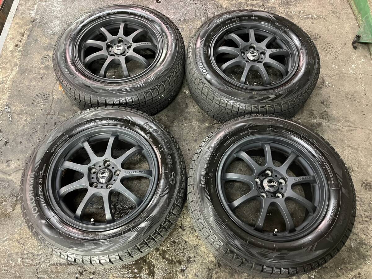 北海道発 手渡し可能 レアマイスター　LMスポーツ　マッドブラック G075　225/65R17　8分山 CX-5　CX-8_画像1