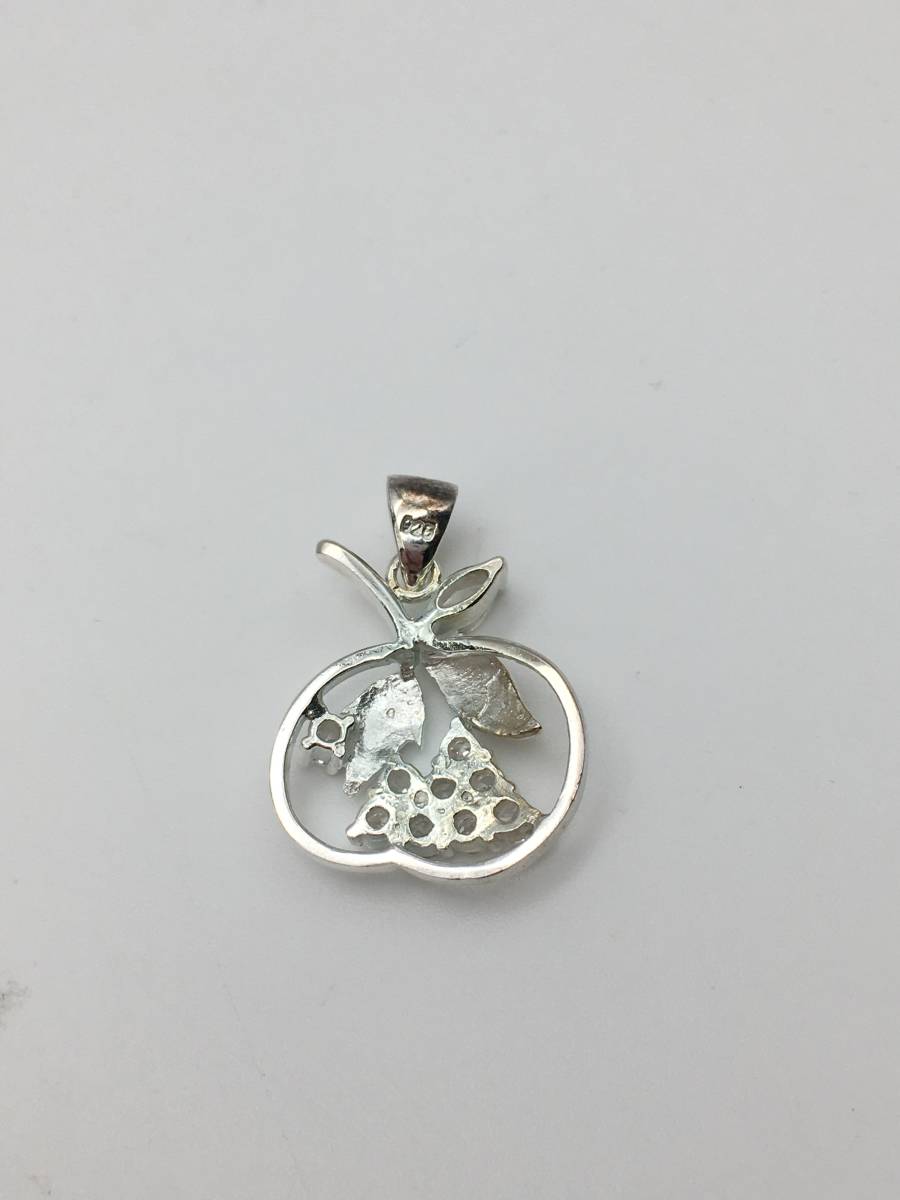 【2004】シルバーアクセサリー　ペンダントトップ　リンゴ　925　⑮‐①【350101000001】_画像2