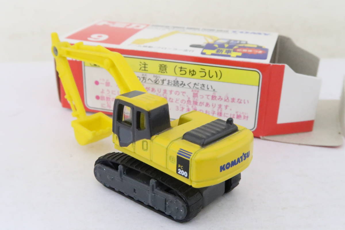 トミカ KOMATSU POWER SHOVEL コマツ油圧ショベル 箱付 中国製 サレ_画像4