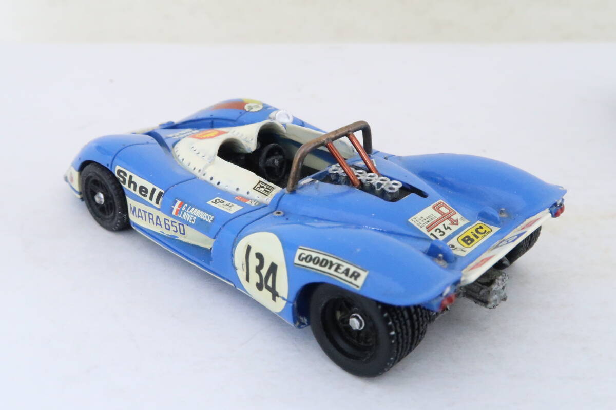 Stand43 レジンキット組立て MATRA-SIMCA MS650 マートラシムカ 難有 箱無 2台 欠品 1/43 フランス製 ハレ_画像4