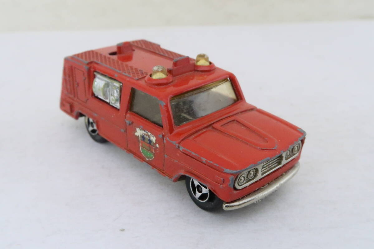 キズ欠品ジャンク majorette POMPIERS 箱無し 消防車 1/80(1/60?) フランス製 ヨレ_画像3