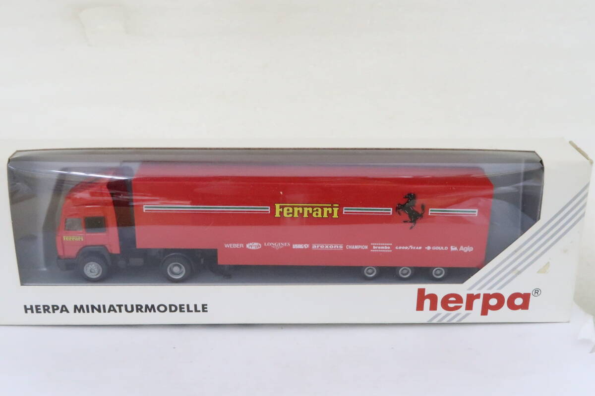 herpa IVECO FERRARI イベコ フェラーリ レーシングカートランスポーター 箱付 1/87 西ドイツ製 ハコ_画像6