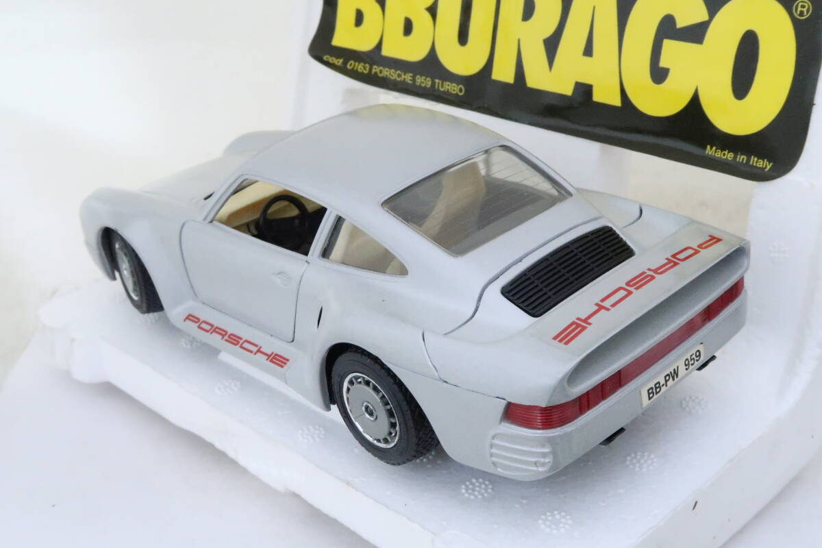 Bburago PORSCHE 959 TURBO ポルシェ 箱付 1/24 イタリア製 ミロレ_画像2