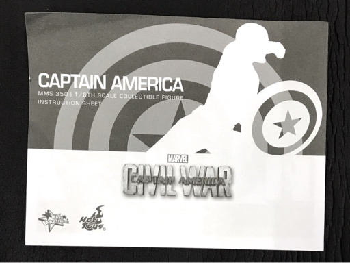 ホットトイズ 1/6 マーベル CIVIL WAR キャプテン・アメリカ アクションフィギュア 保存箱付き MMS350_画像6
