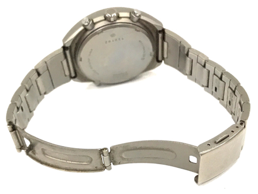 セイコー チタン アナデジ ハイブリッド クォーツ 腕時計 H711-0A10 稼働品 メンズ 純正ブレス ファッション小物_画像6